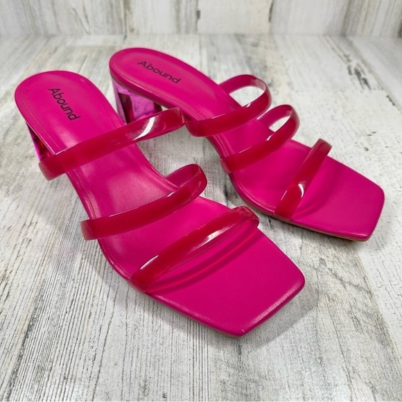 New ABOUND Nordstrom Ethan Strappy Slide Sandal In Pink Yarrow #515 - Picture 1 of 9